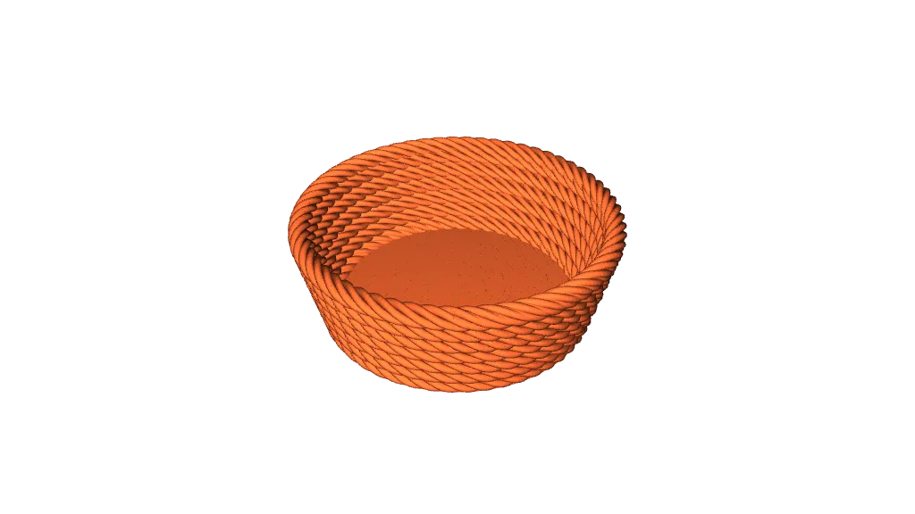 Rope Bowl flat bottom. by dark010 | Download free STL model ...