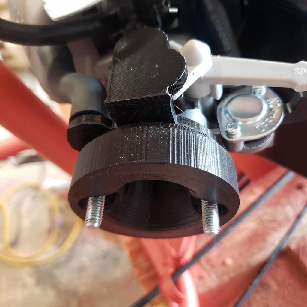 212cc air filter adapter for PCV and air trim valve by Brett Silva