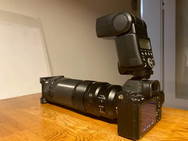 Analog film scan device for (D)SLR