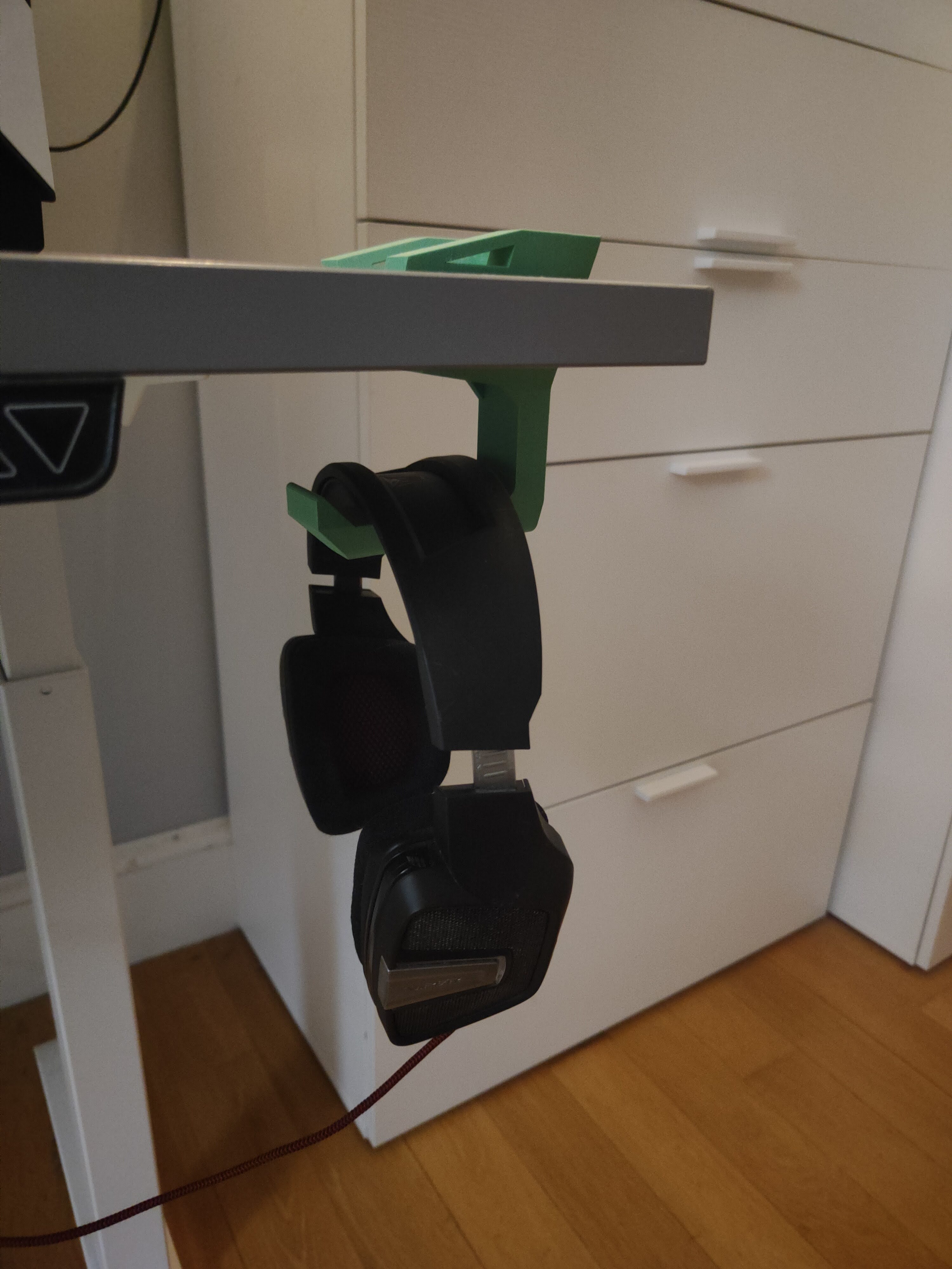 Headphones desk (Ikea Rodulf) holder