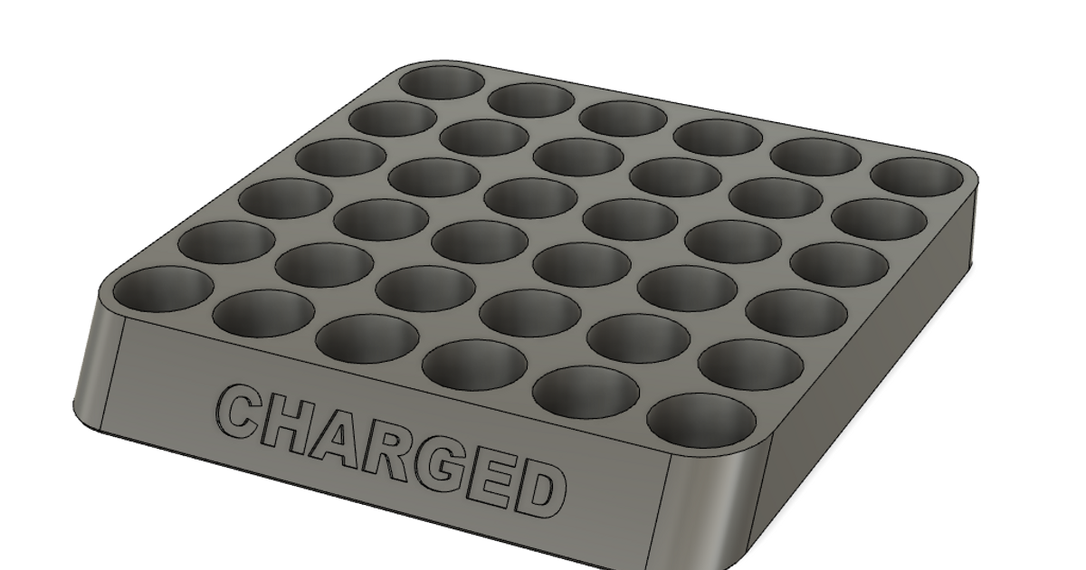Charged AA Battery Holder by CooterBaldwin Download free STL model