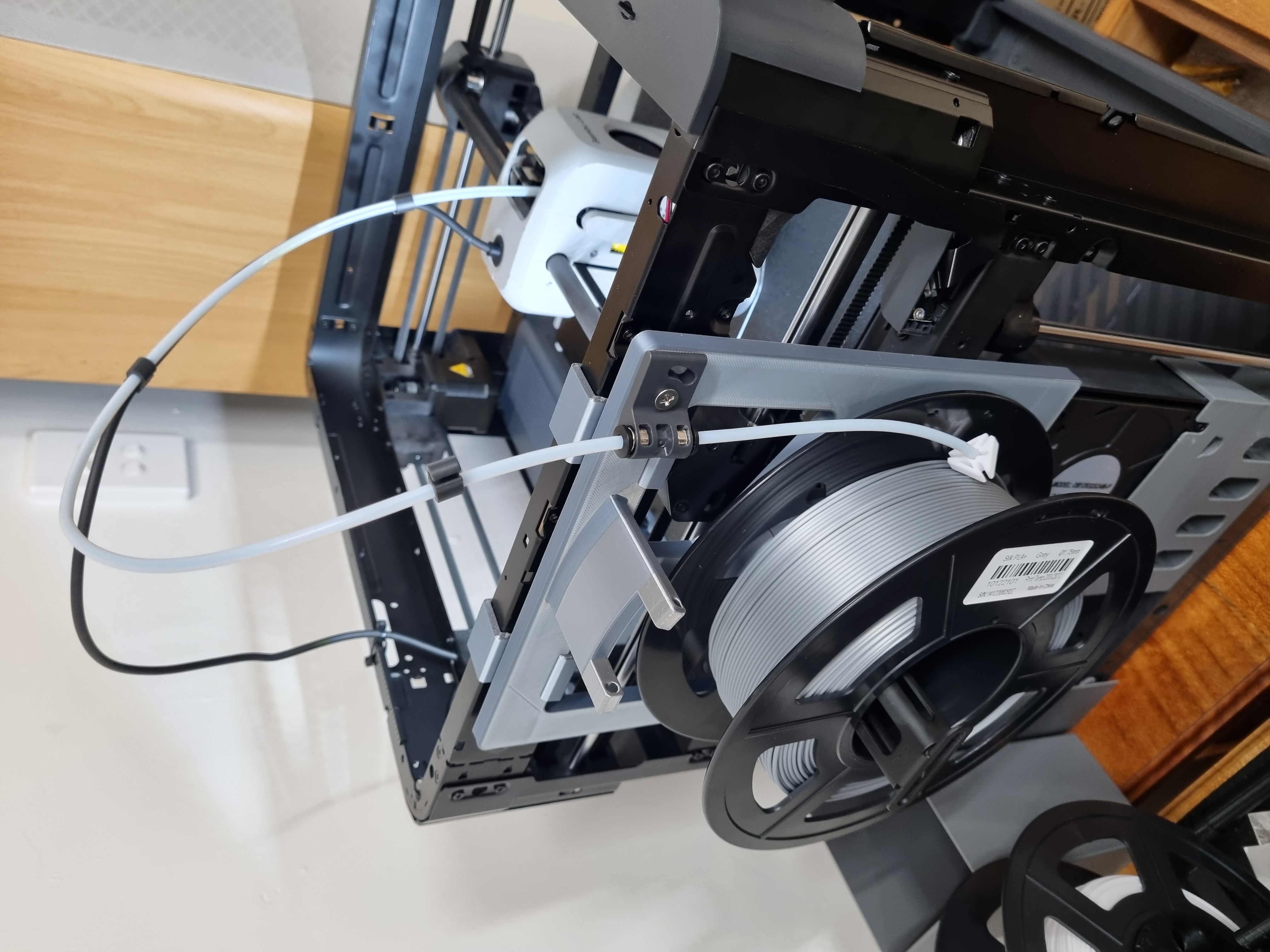 Hanger Clips to suit Bambu Lab Side Mount Spool Holder by wbphelps for the Bambu Lab P1P printer