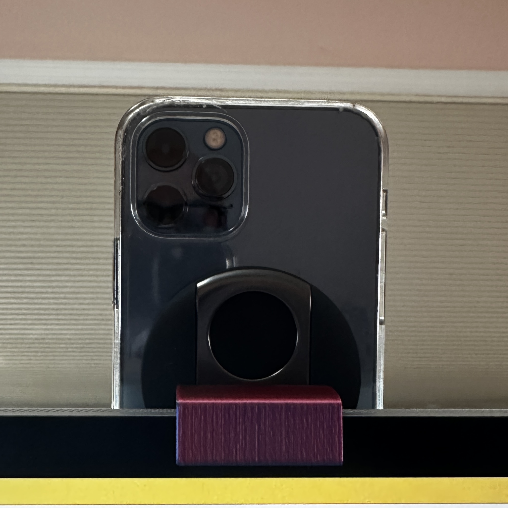 Shim for a Belkin Continuity Camera Mount to use on an Apple Studio