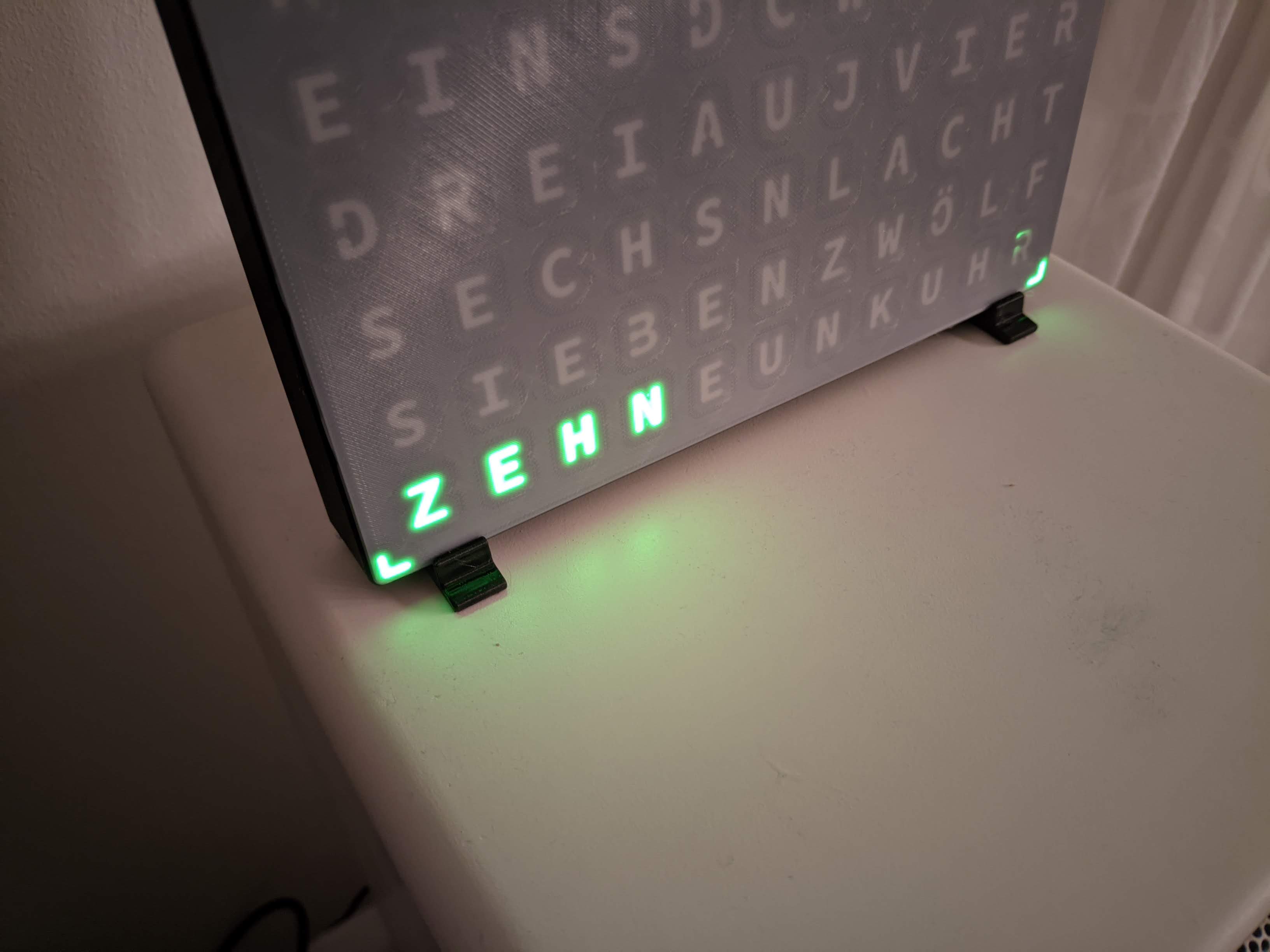 Alternative Stand for Modified WordClock Case