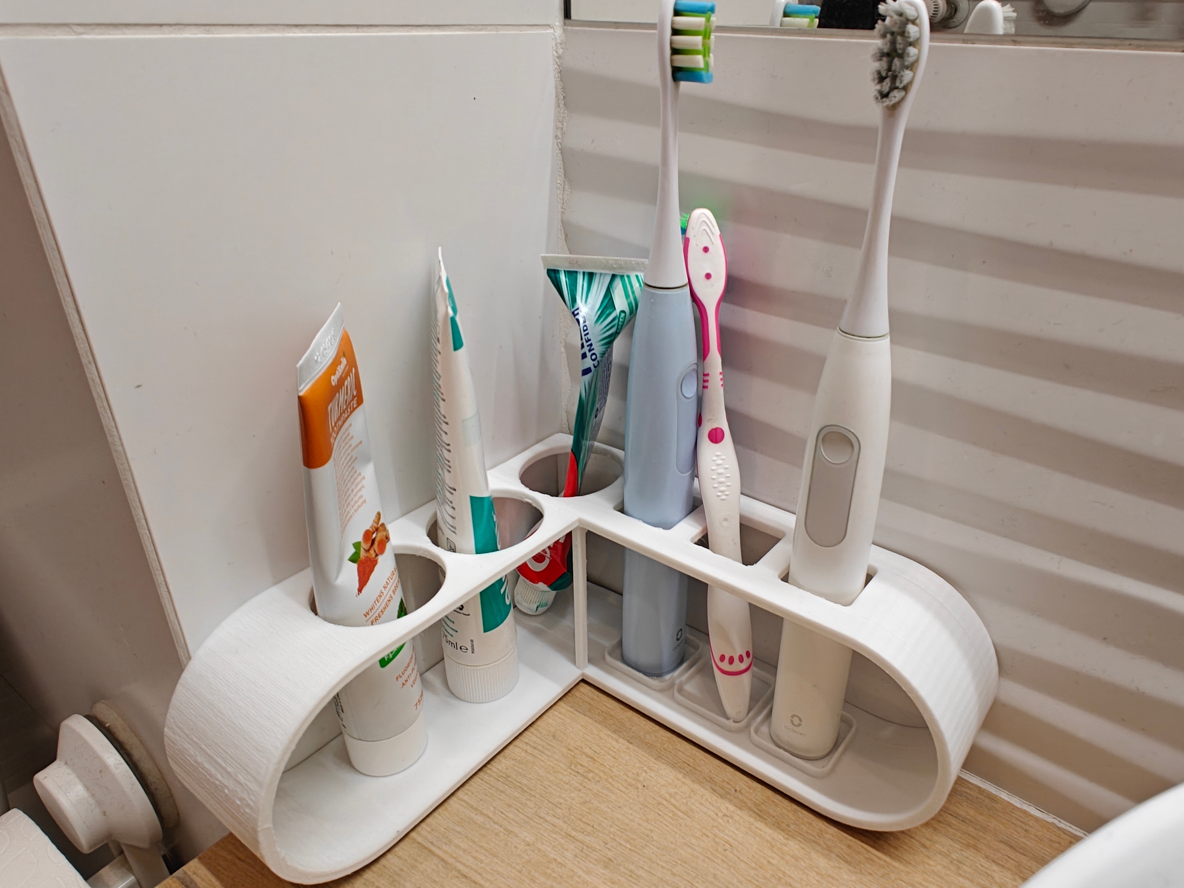 Toothbrush and toothpaste stand