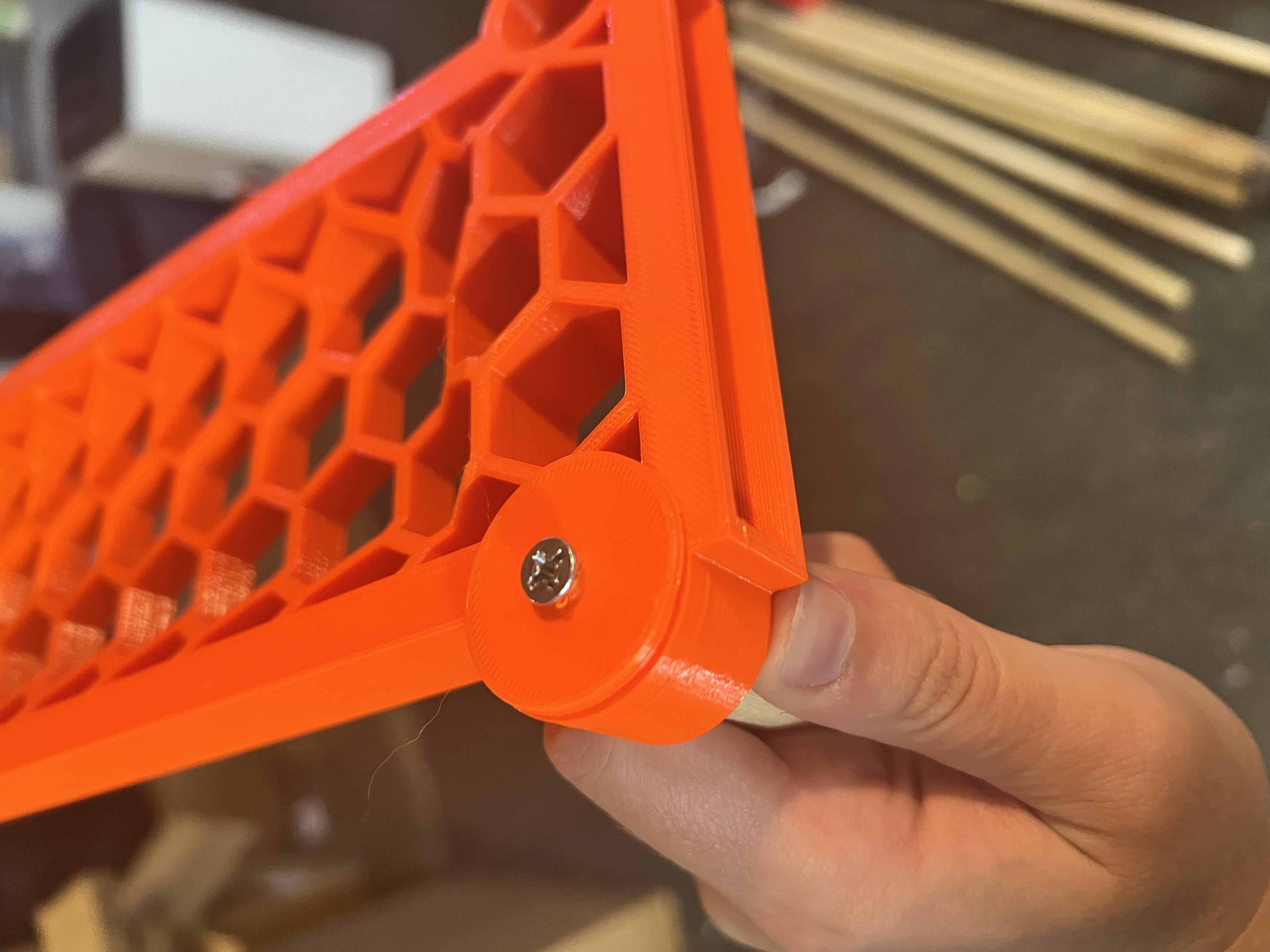 Stabilizing Washers for Stackable Filament Rack