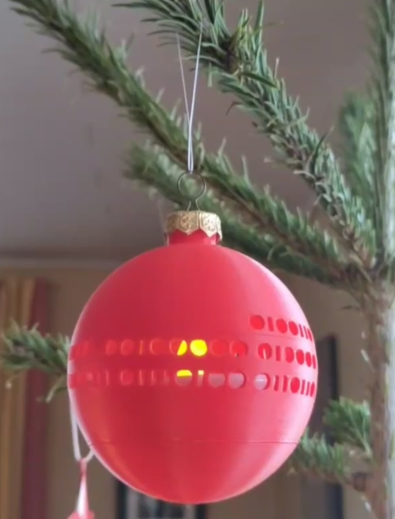 Binary Merry Christmas Bulb