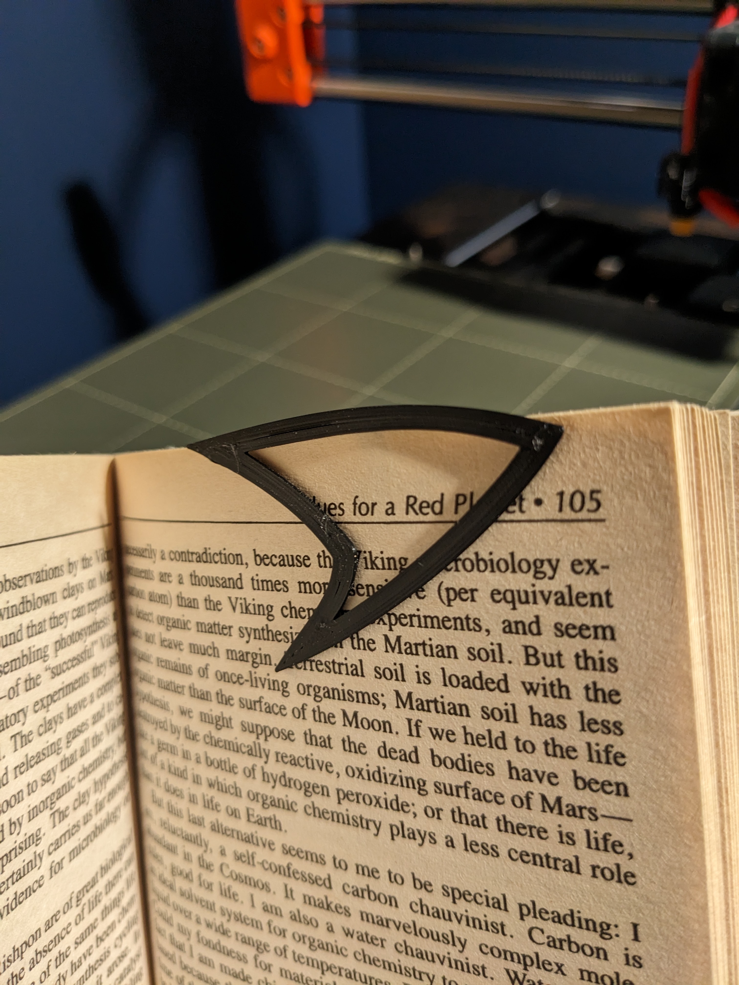 Star Trek Insignia Inspired Warp Bubble Bookmark