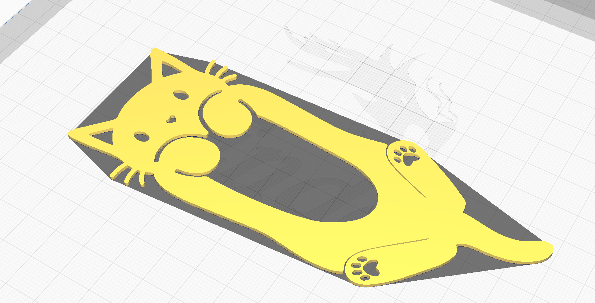 Miniatura 2 do modelo 3D Cat Bookmark