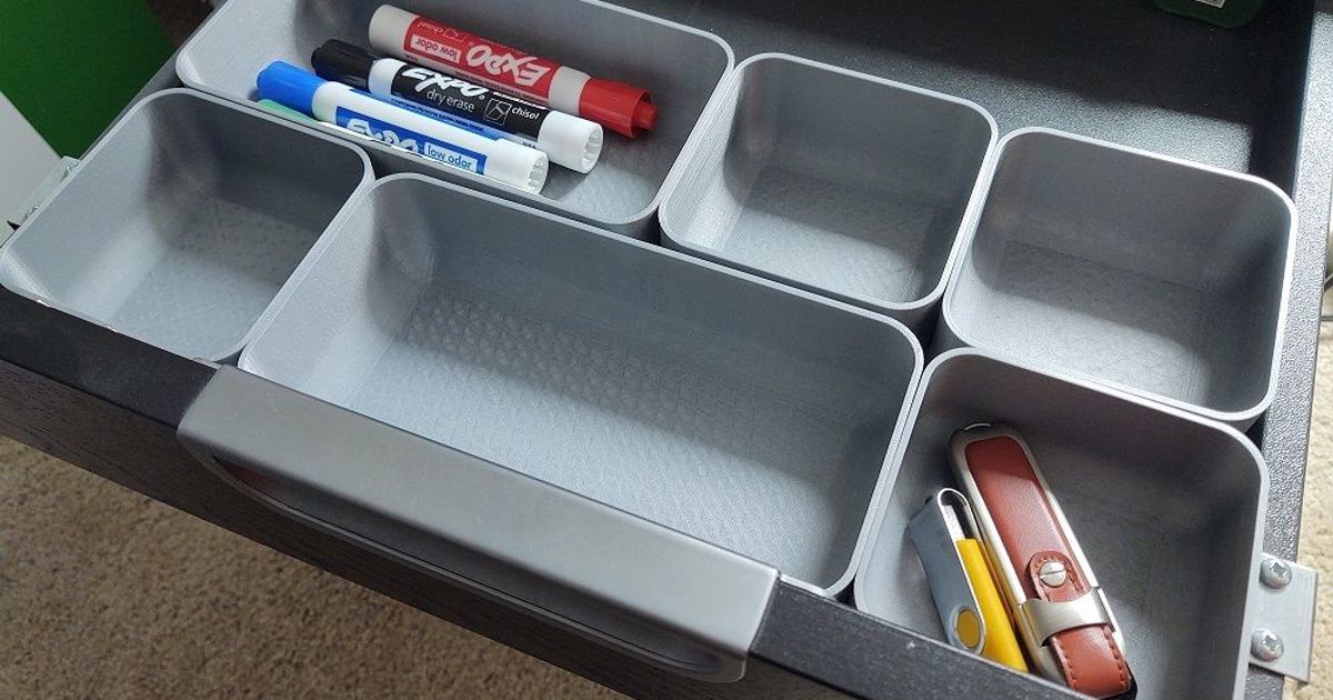 Ikea Galant Drawer Organizer 1x2 by benrr101 Download free STL model