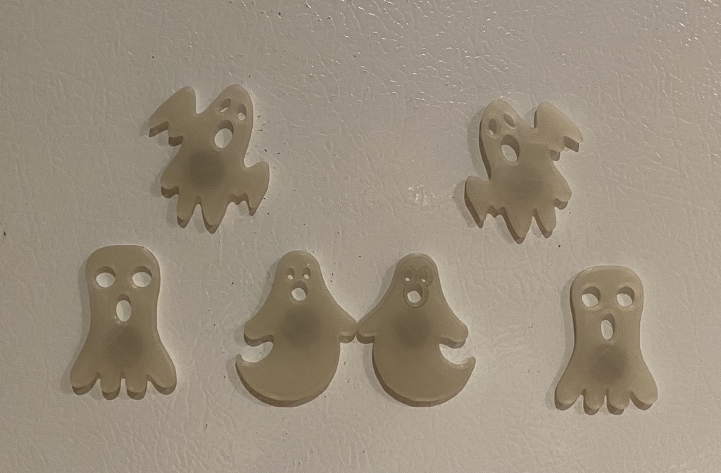 Miniatura 3 do modelo 3D Simple Ghost Pack Magnets