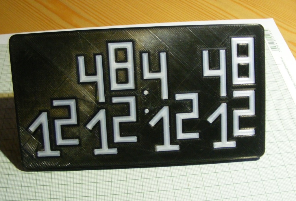 Miniatura 12 do modelo 3D The Easy Binary Clock