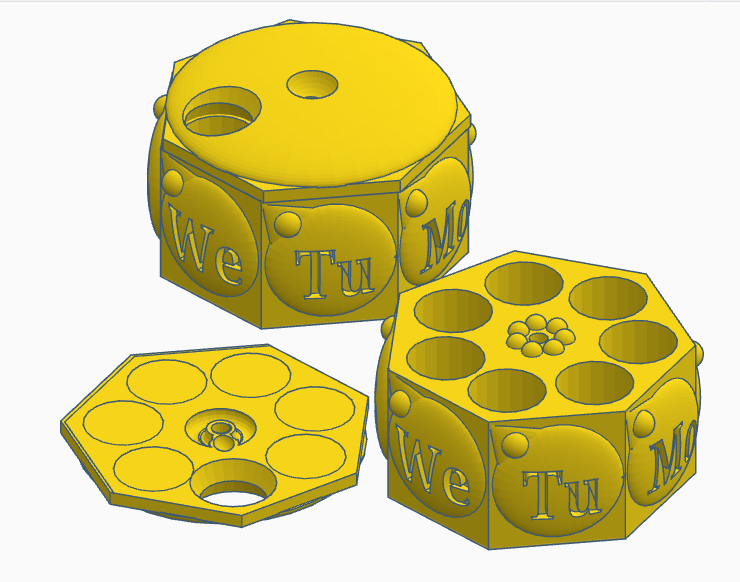 Revolver pillbox