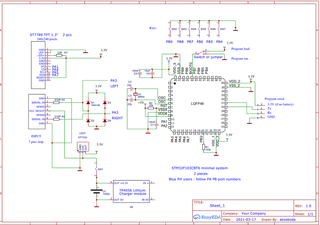 Display with dual serial input by Boda | Download free STL model ...
