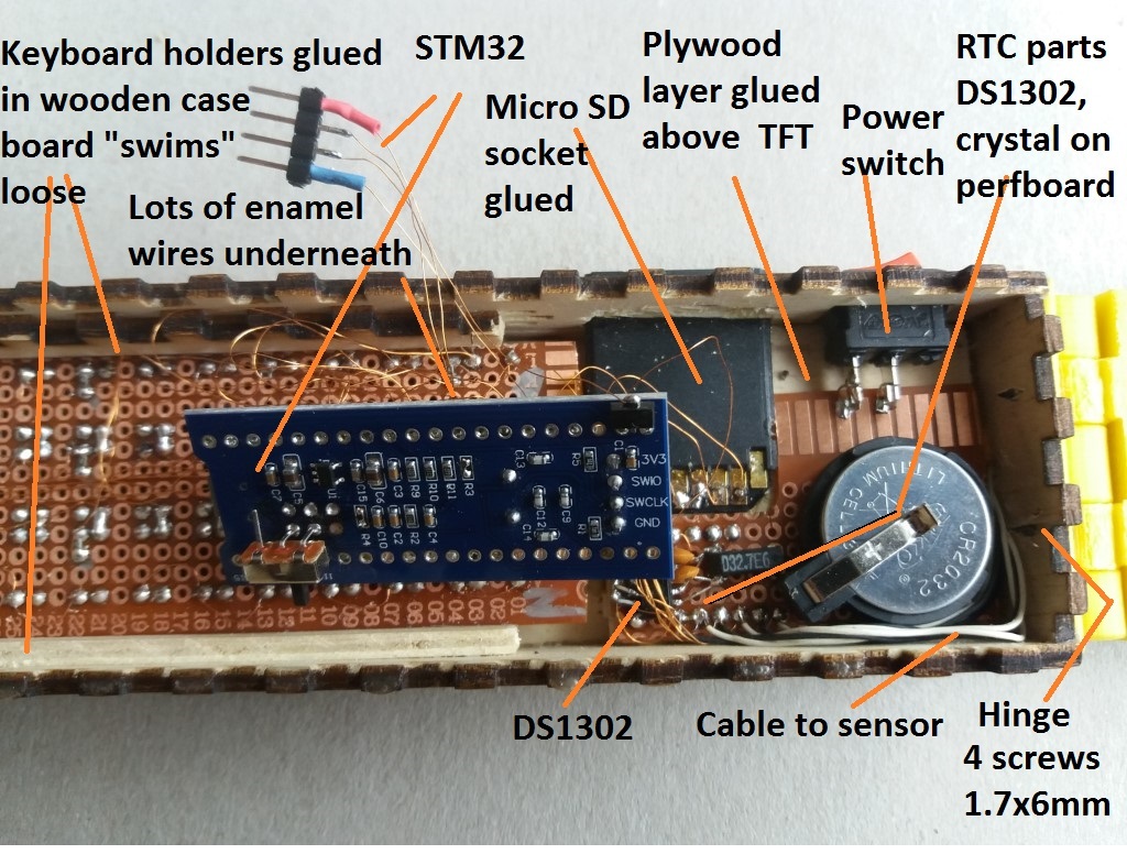 Storage system with NFC card, STM32 and database on SD card by Boda