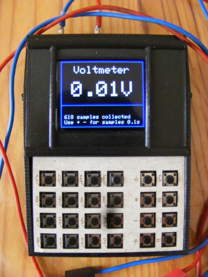 Smart Voltmeter Data Logger Hex Calculator Arduino Instrument by Boda, Download free STL model