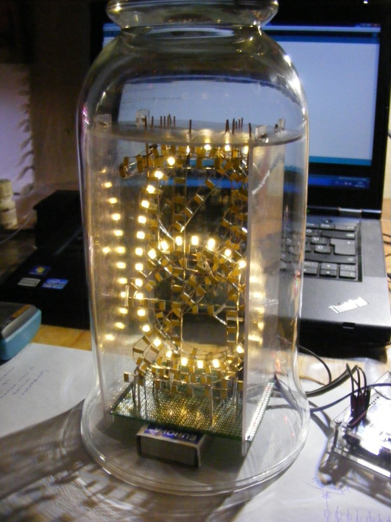 LED Nixie clock, giant tube by Boda Download free STL model