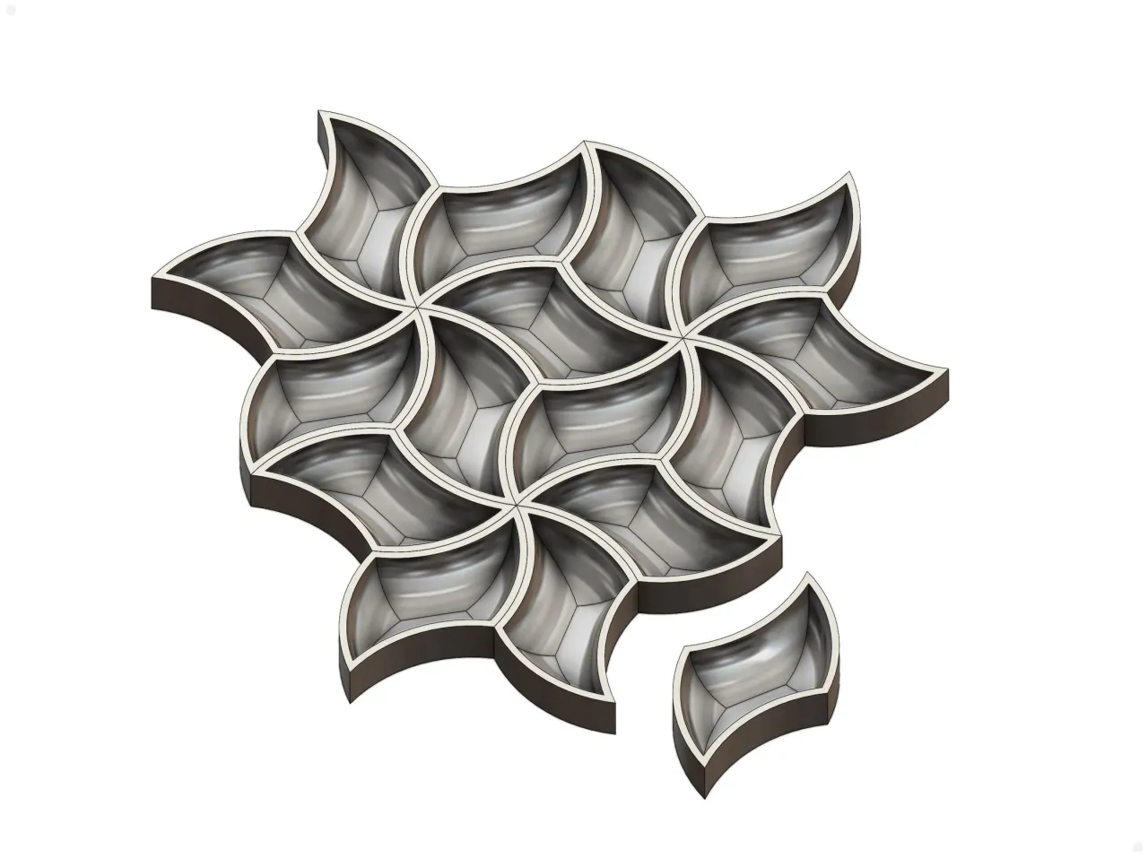 Tessellating Design Pattern by Referentiel | Download free STL model ...