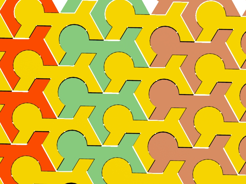 Tesselating tile double sided pattern by Robbert Laugs | Download free ...