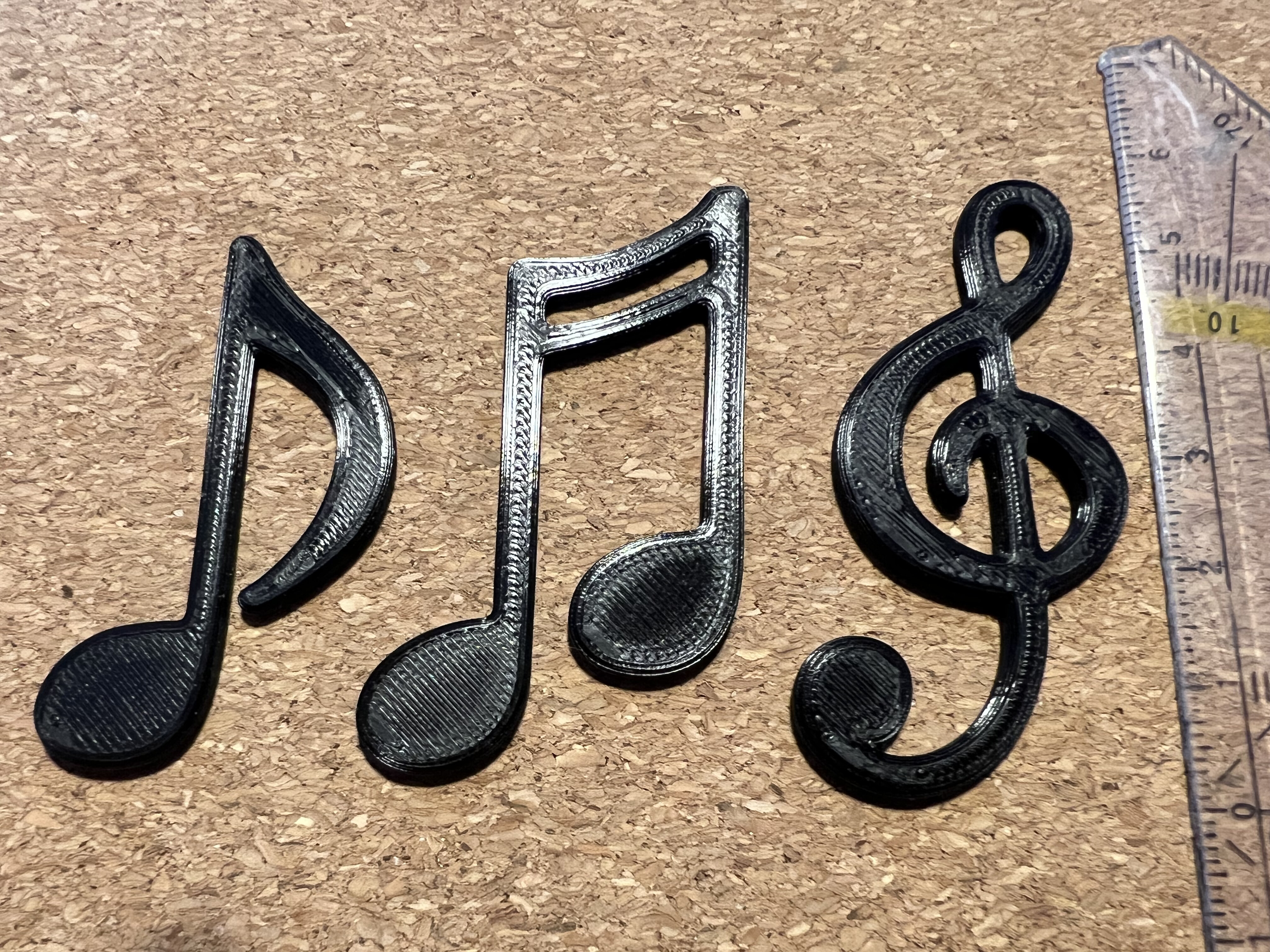 Miniatura 2 do modelo 3D Music Notes