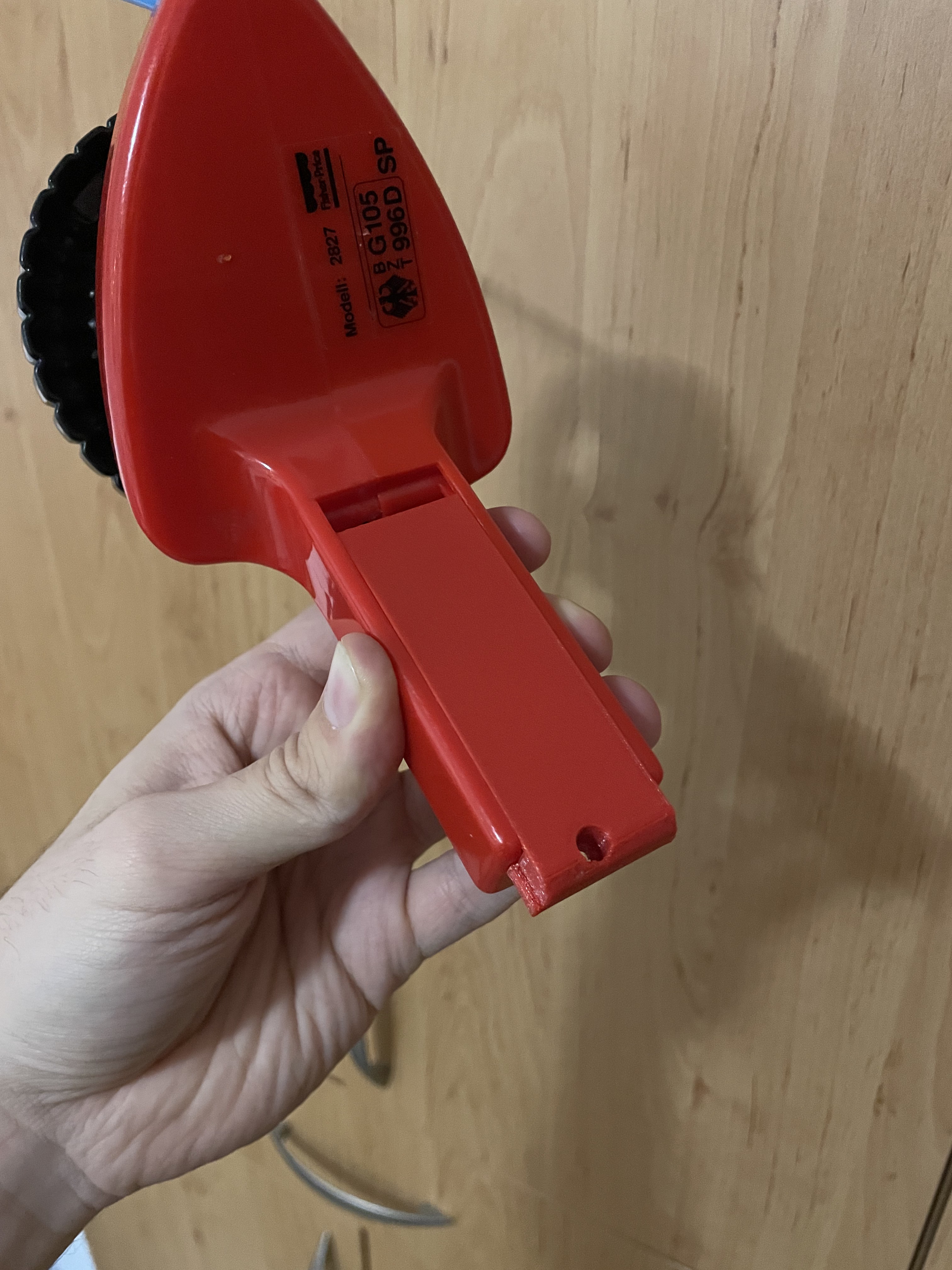 Krytka baterie dálkového ovládání RC formule Fisher Price 1992