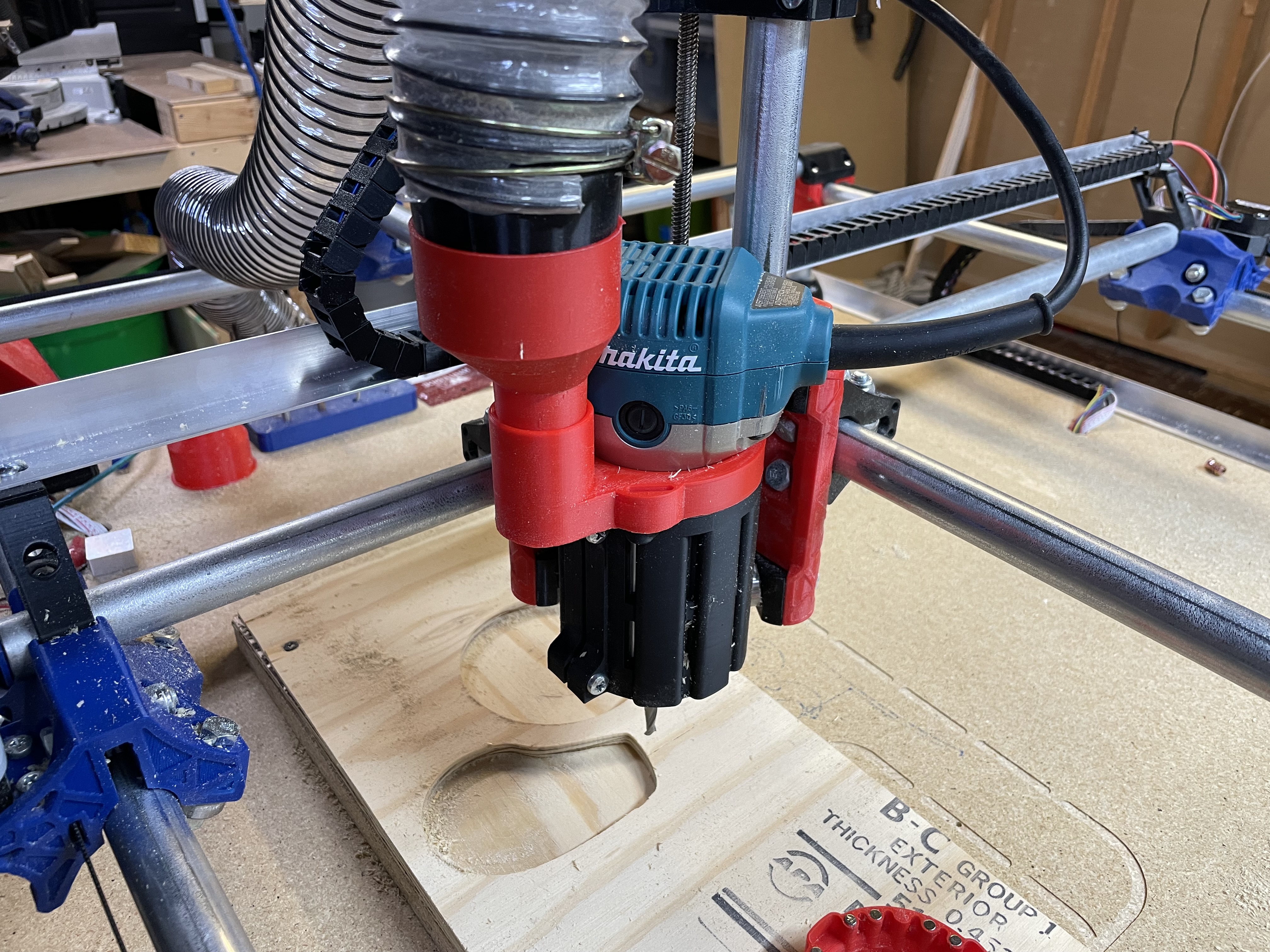 MPCNC - Vacuum reducer 30mm to 61mm