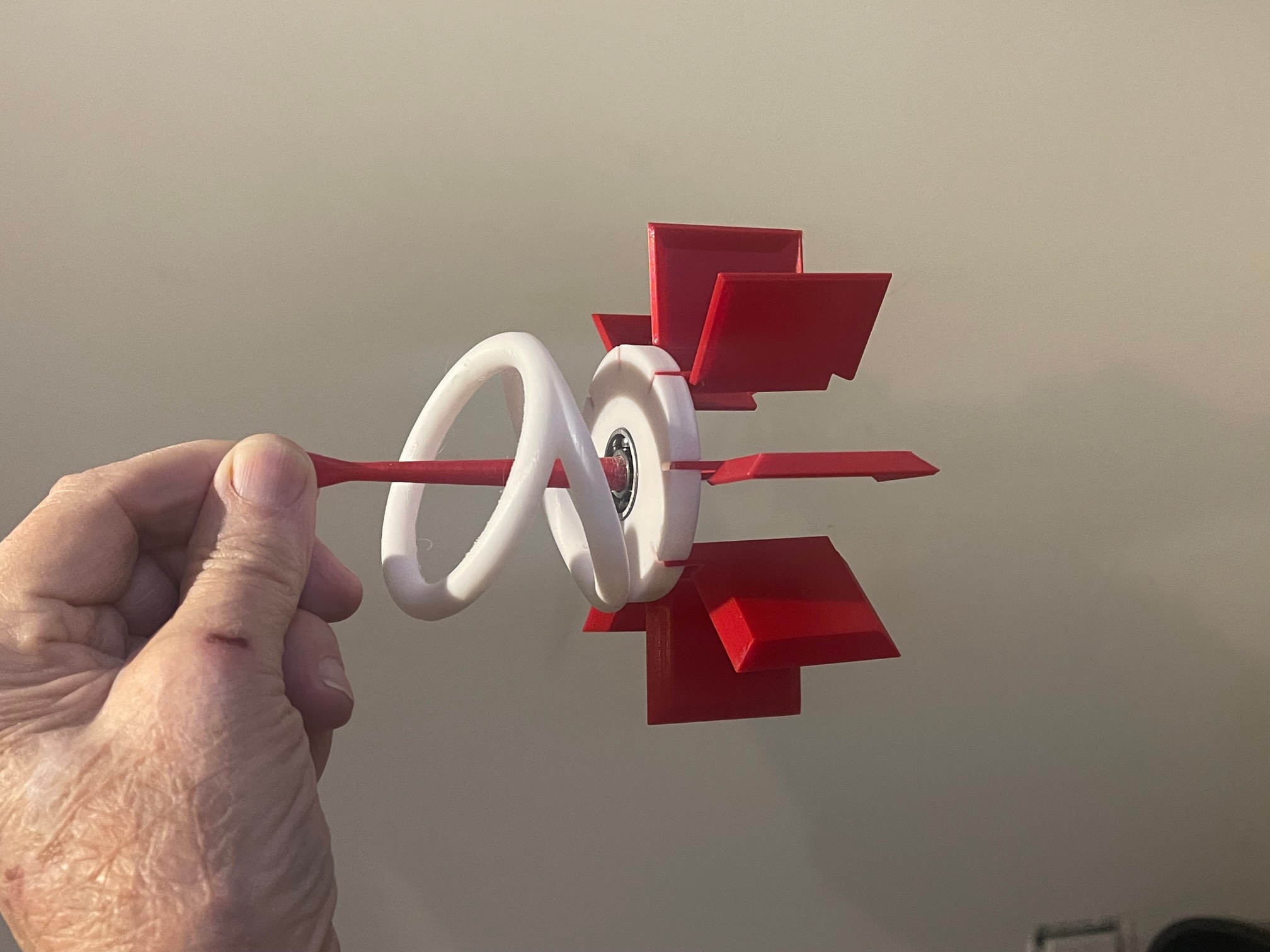 Optical Illusion Rotating Rings with Paddles by PhDGoSlowAncient