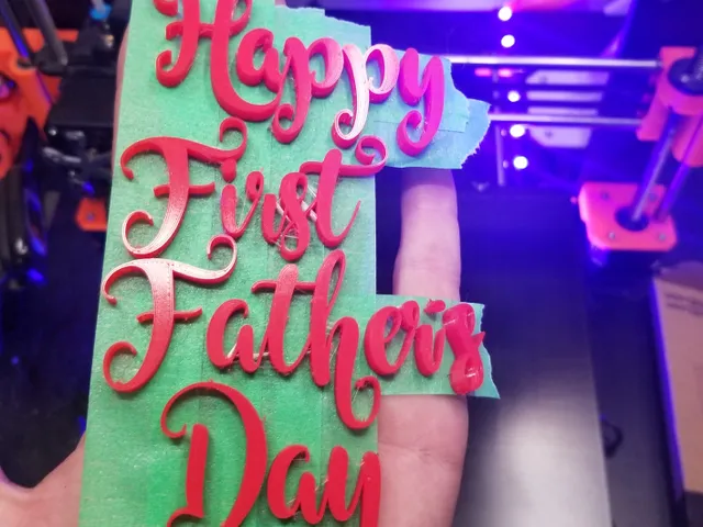 Happy first father's day 3D script