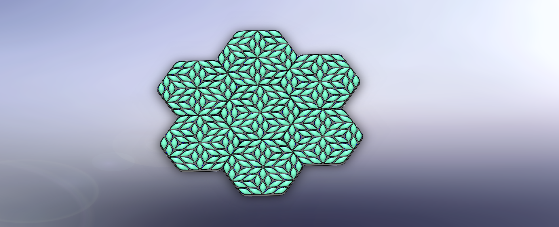 HEX Pattern by slavik kopanov Download free STL model