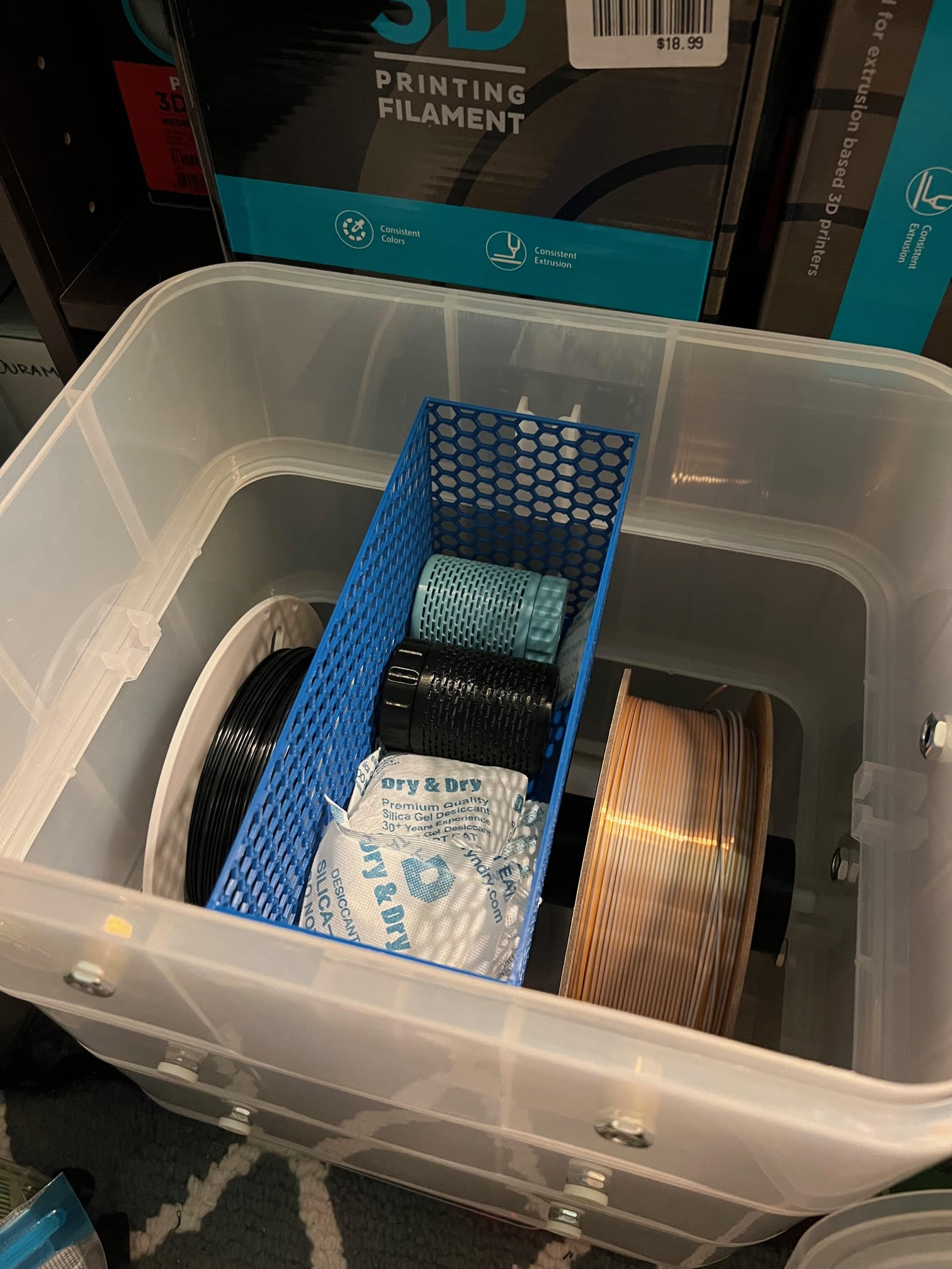 PrintDry Pro Hex Container for Desiccants by Djngnear Download free STL model