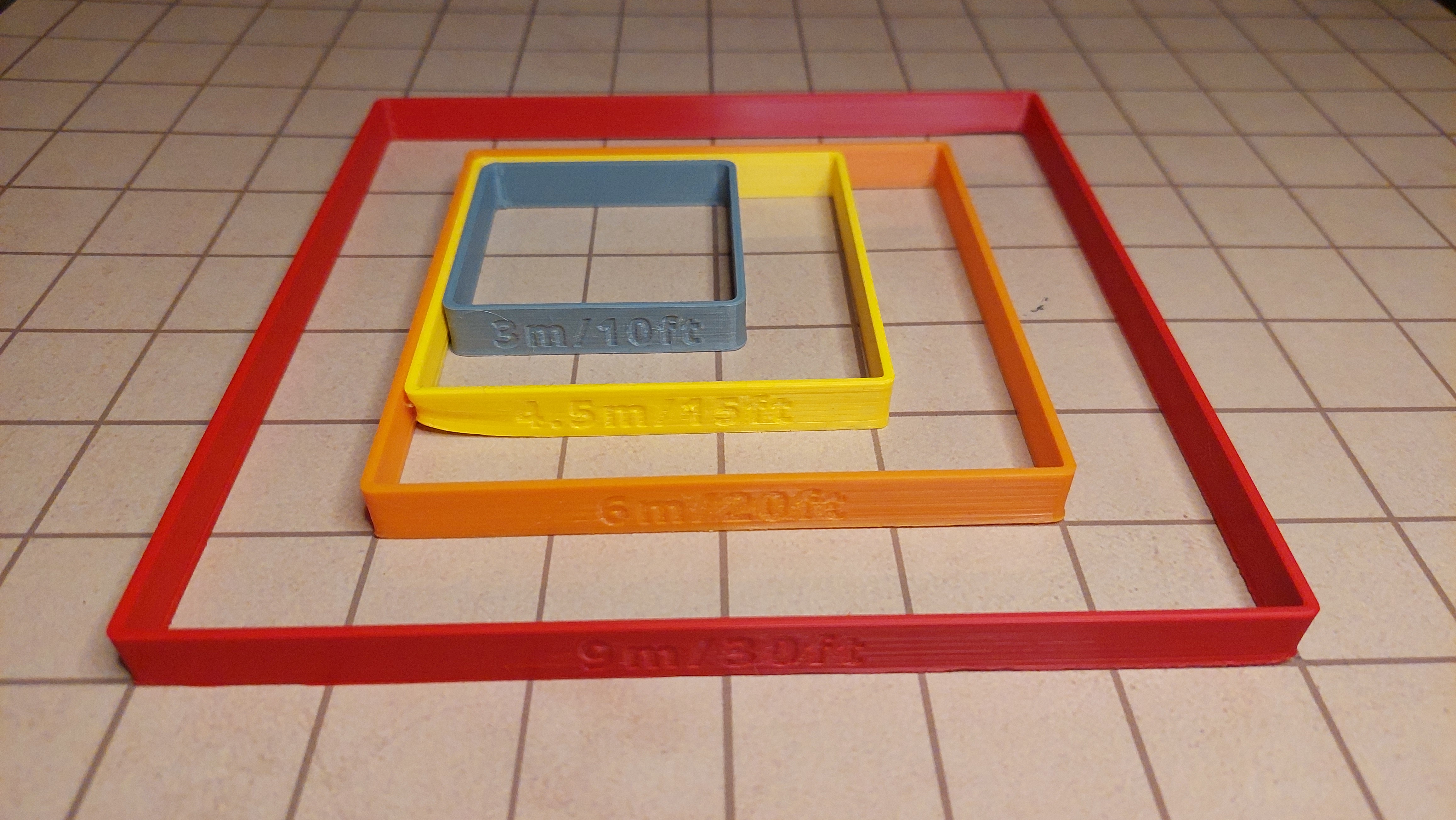 D&D AoE cube spells templates