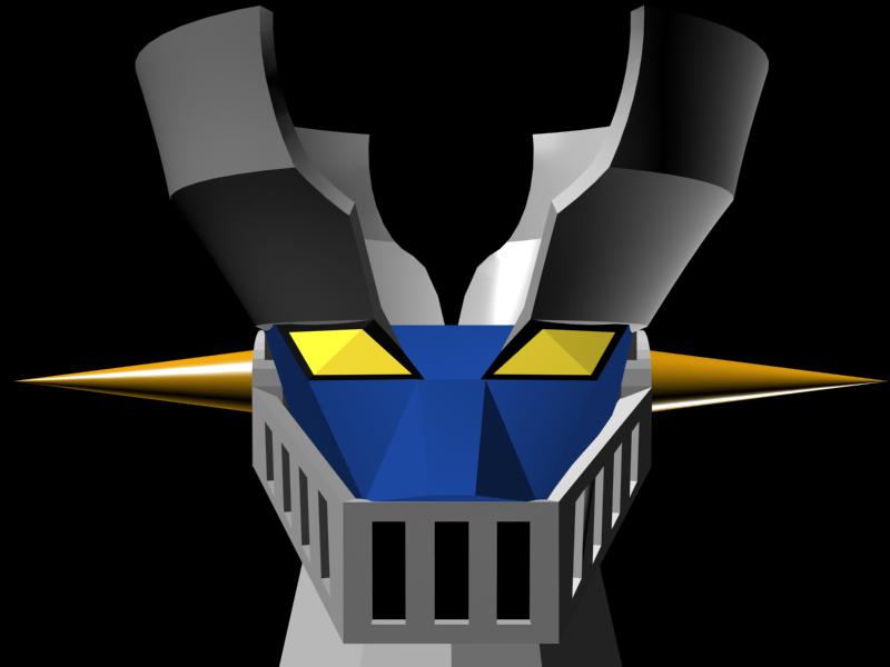 Miniatura 2 do modelo 3D Mazinger Z head
