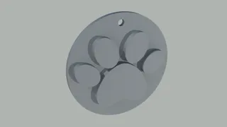 DOG PAW KEYCHAIN