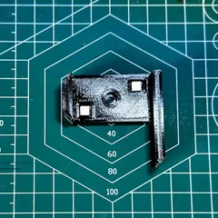 Square ruler holder for Honeycomb wall with square magnets
