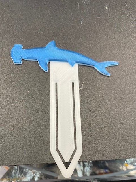 Miniatura 2 do modelo 3D Shark Bookmarker