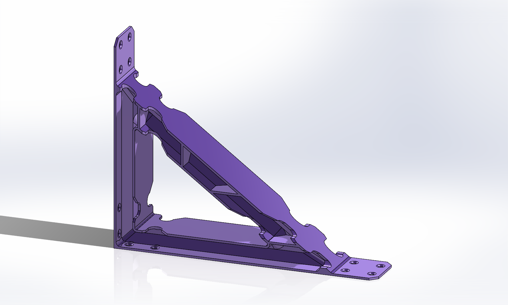 Lack Table Enclosure Leg Brace or Shelf Bracket - No Supports Needed
