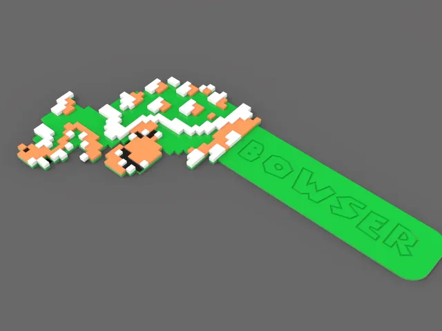 Bookmark Bowser retro model