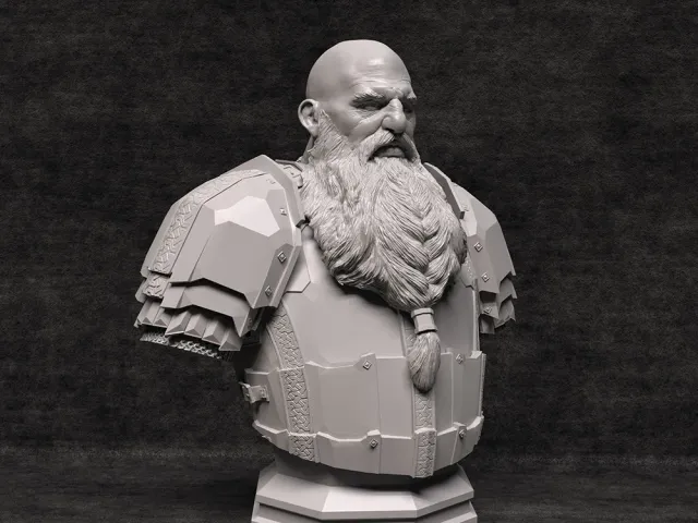 Iron Hill Dwarf Bust - no presupported