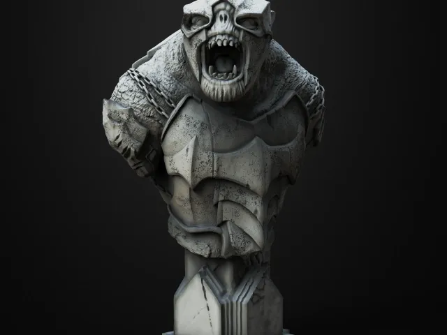 Battle Troll bust - LOTR