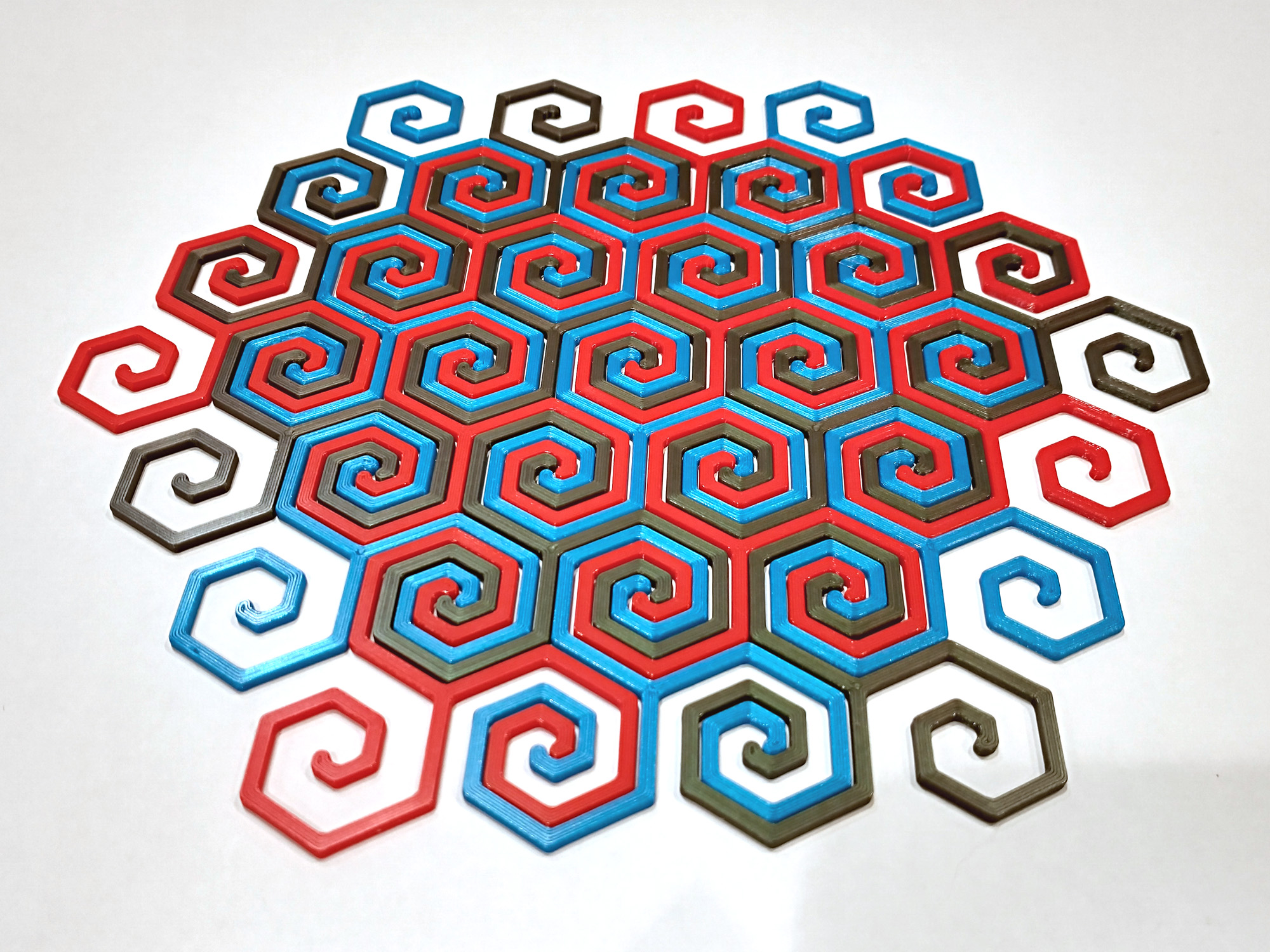 Hexellating Spirals by LoboCNC Download free STL model Printables com