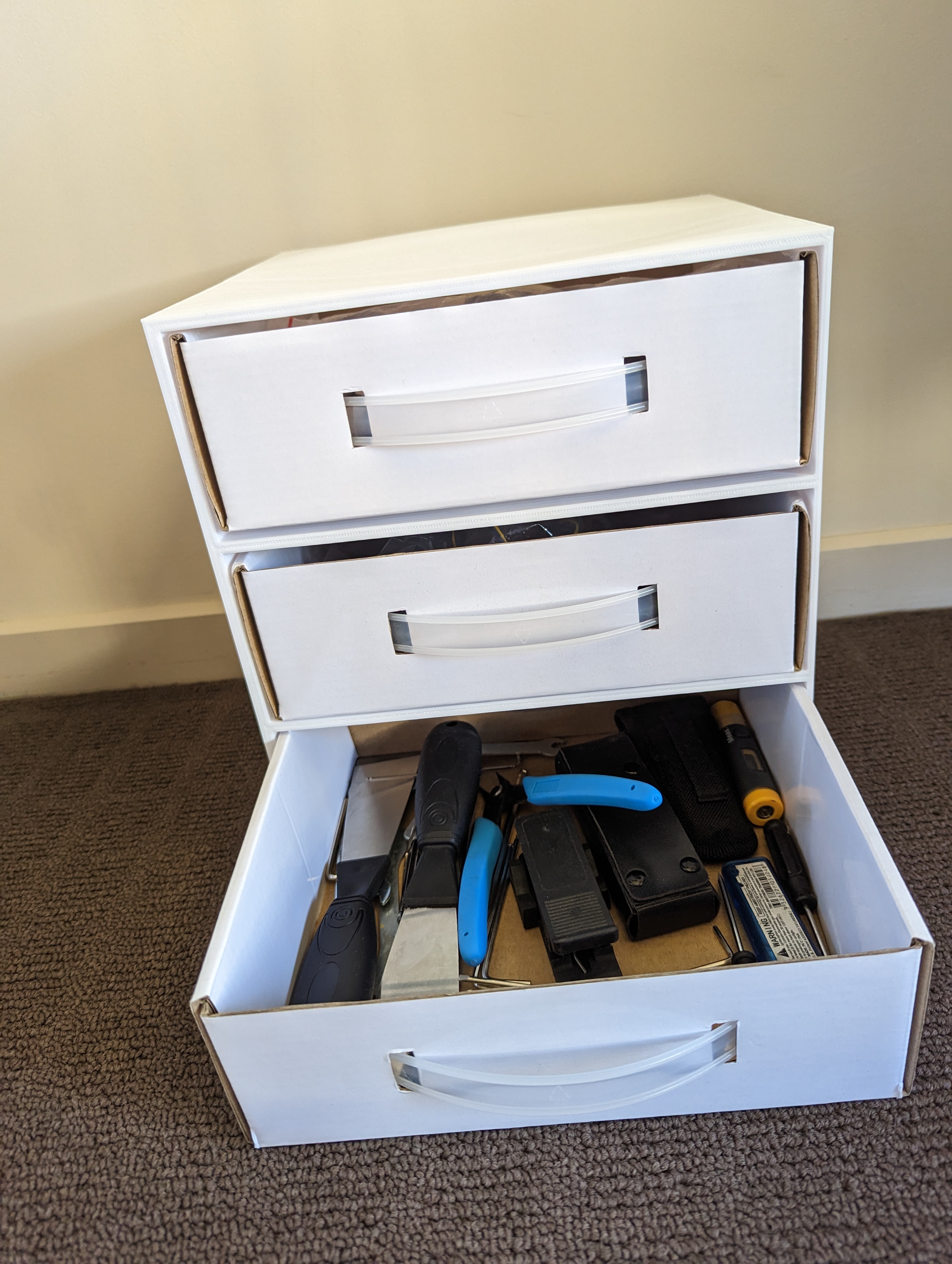 Filament box drawers