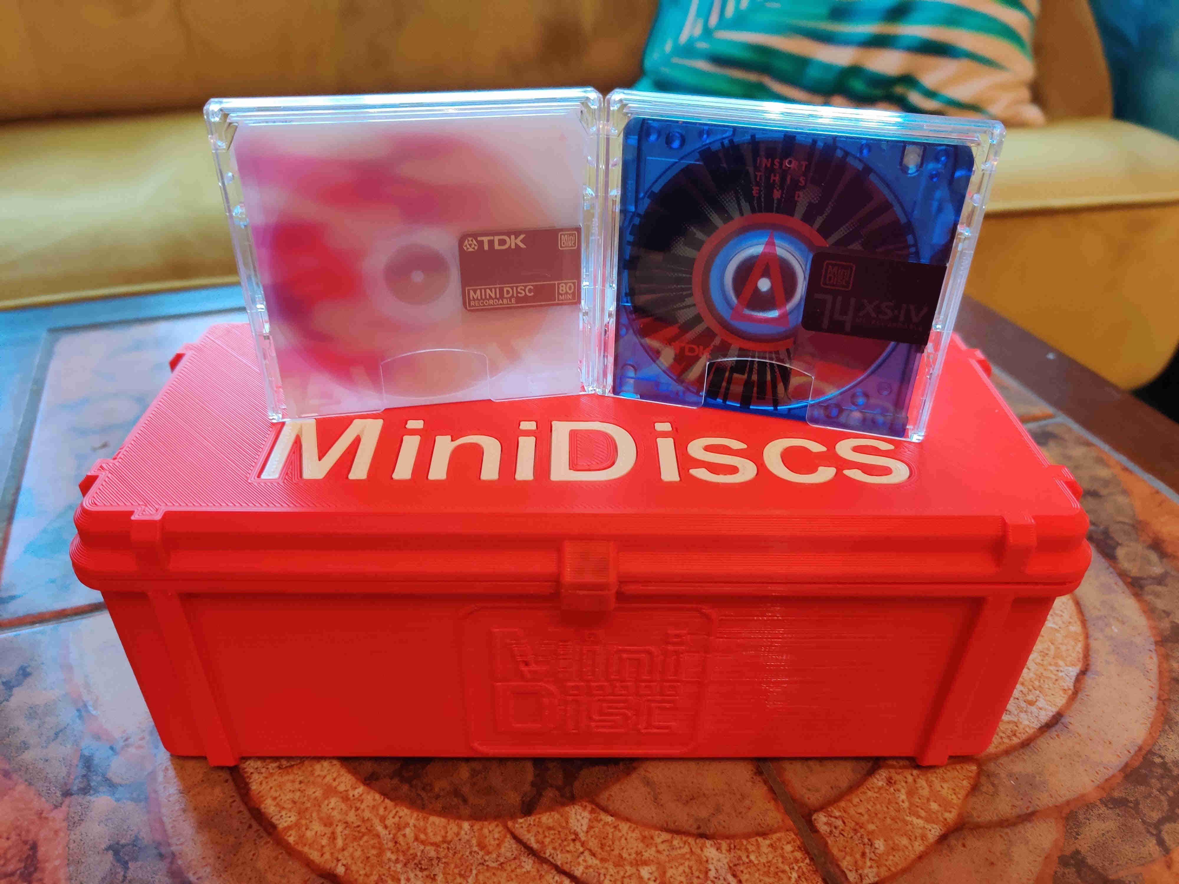 Parametric MiniDisc Rugged Box by mattsimus Download free STL model