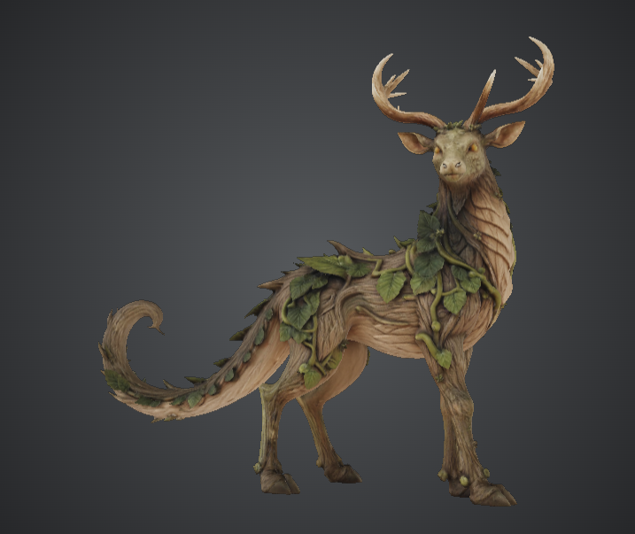 Verdant Forest Stag Guardian