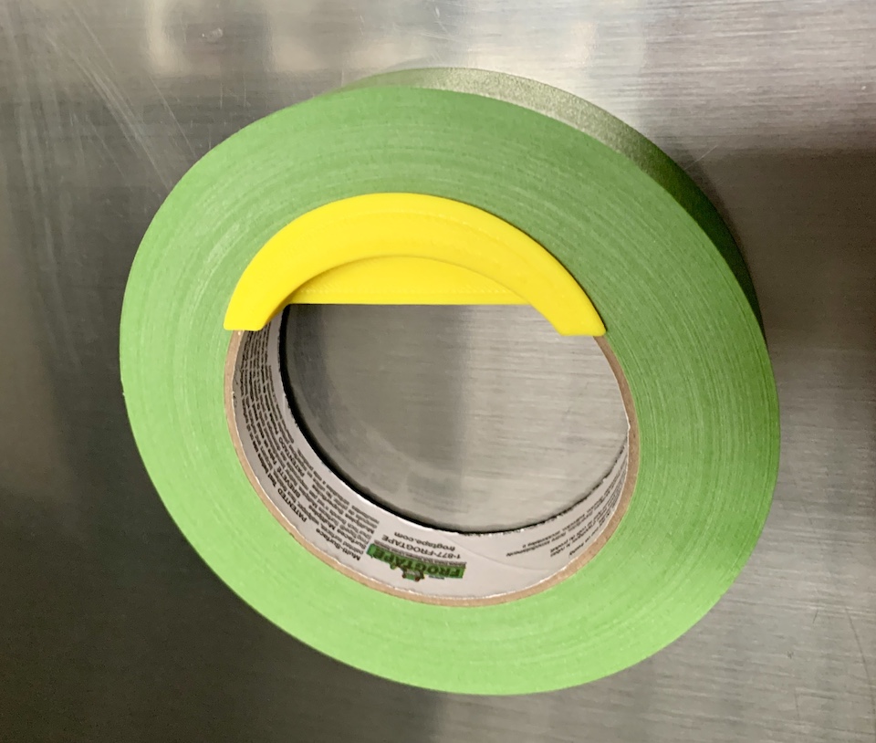 24 mm masking tape dispenser with magnetic mount by fns720, Download free  STL model