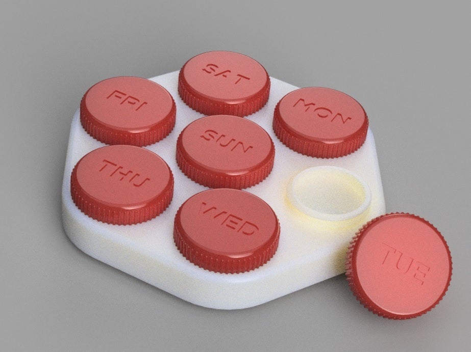 Weekly pills case by Acho3D Download free STL model
