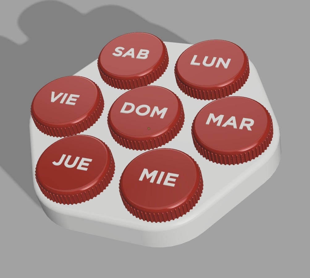 Weekly pills case by Acho3D Download free STL model