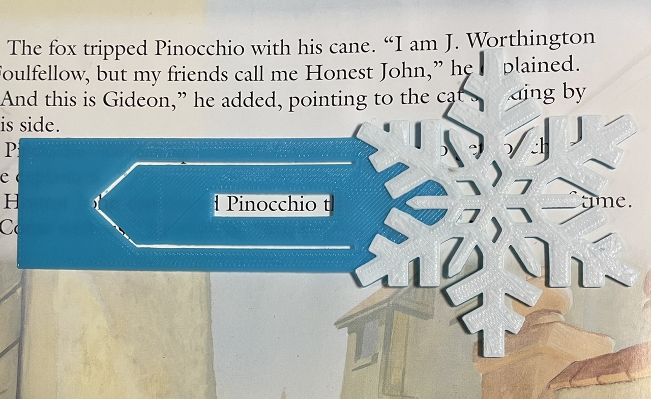 Bookmark with Snowflake