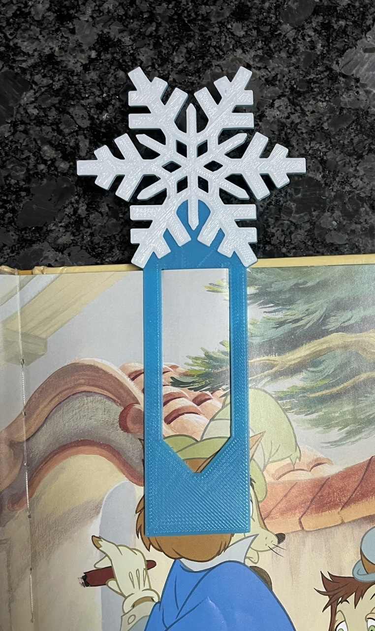 Miniatura 3 do modelo 3D Bookmark with Snowflake
