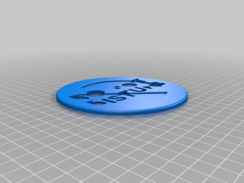 Do not disturb sign by imakina | Download free STL model | Printables.com