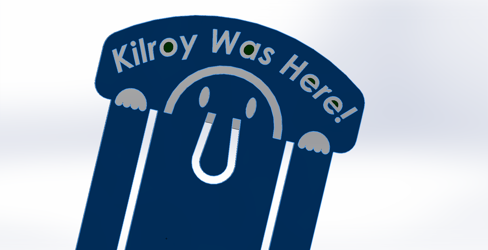 Kilroy Was Here bookmark